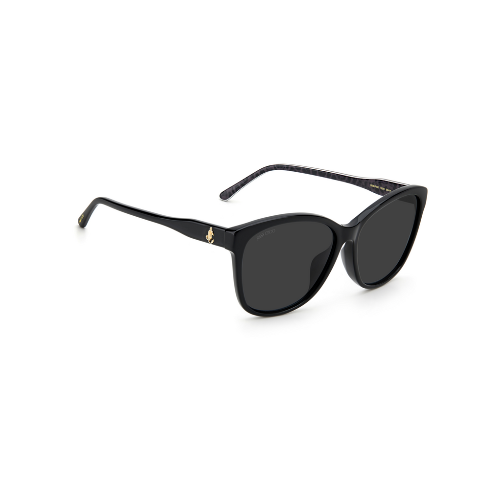 Jimmy Choo LIDIE/F/SK Grey Black Women's Sunglasses