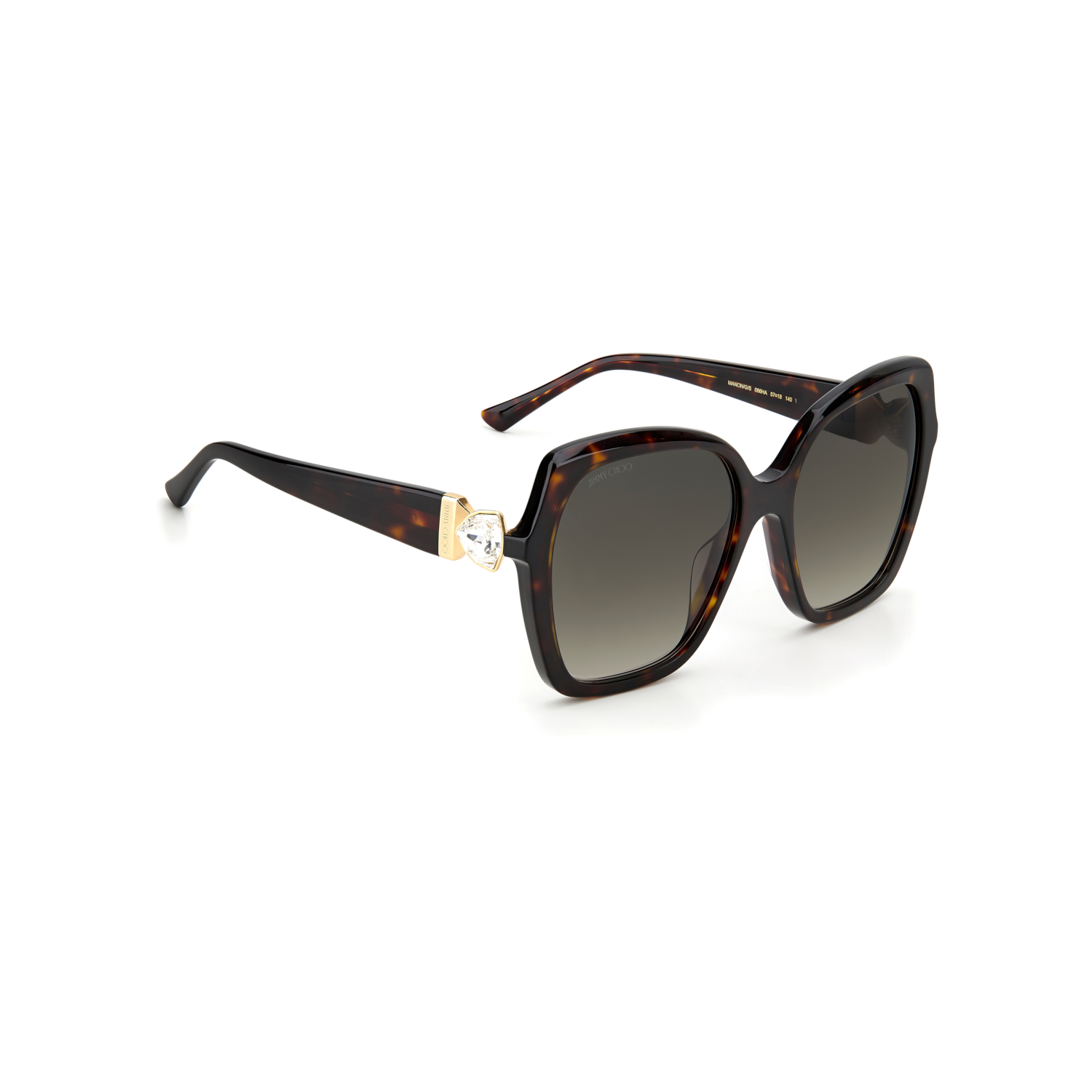 Jimmy Choo MANON/G/S Brown Havana Women's Sunglasses