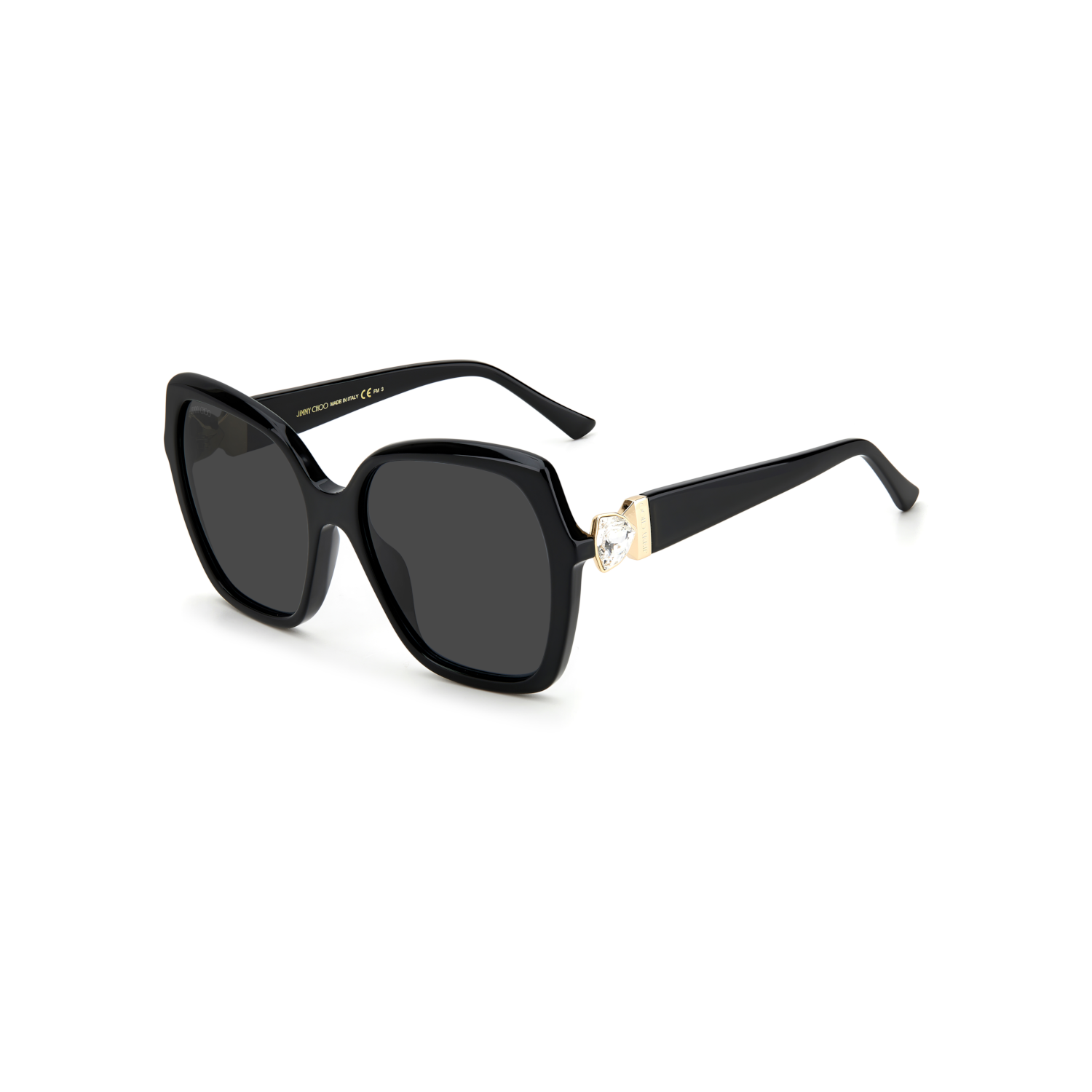 Jimmy Choo MANON/G/S Grey Black Women's Sunglasses