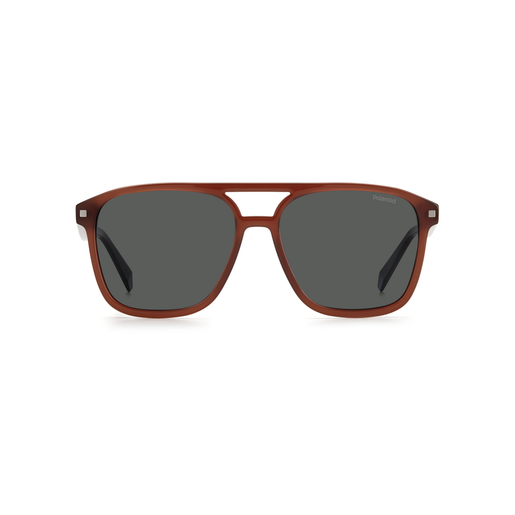 Polaroid PLD 2118/S/X Grey Brown Men's Polarized Sunglasses
