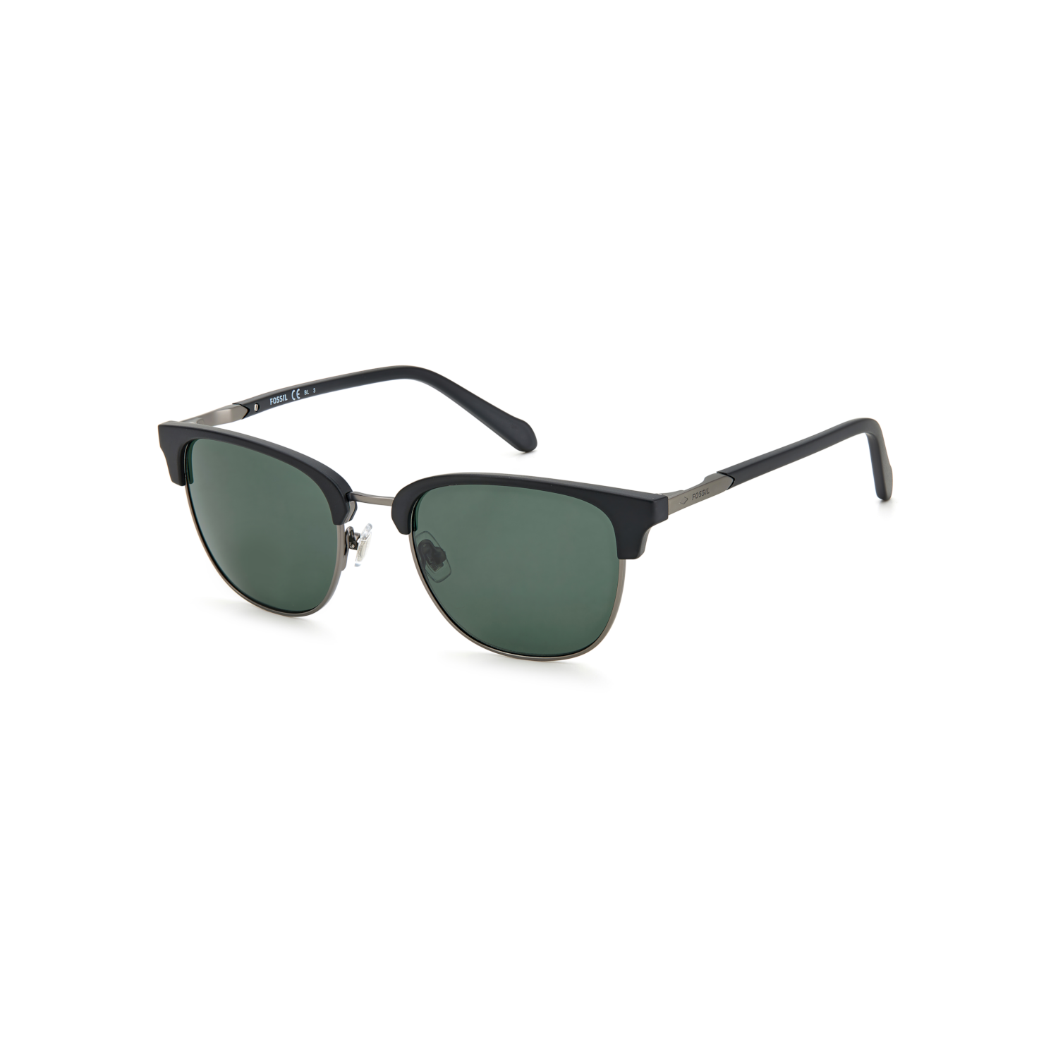 Fossil FOS 2113/G/S Green Black Men's Sunglasses