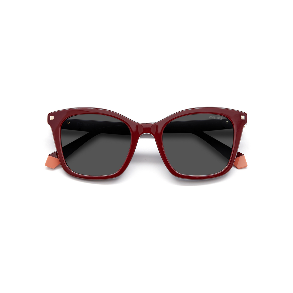 Polaroid PLD 4110/S/X Grey Red Women's Polarized Sunglasses