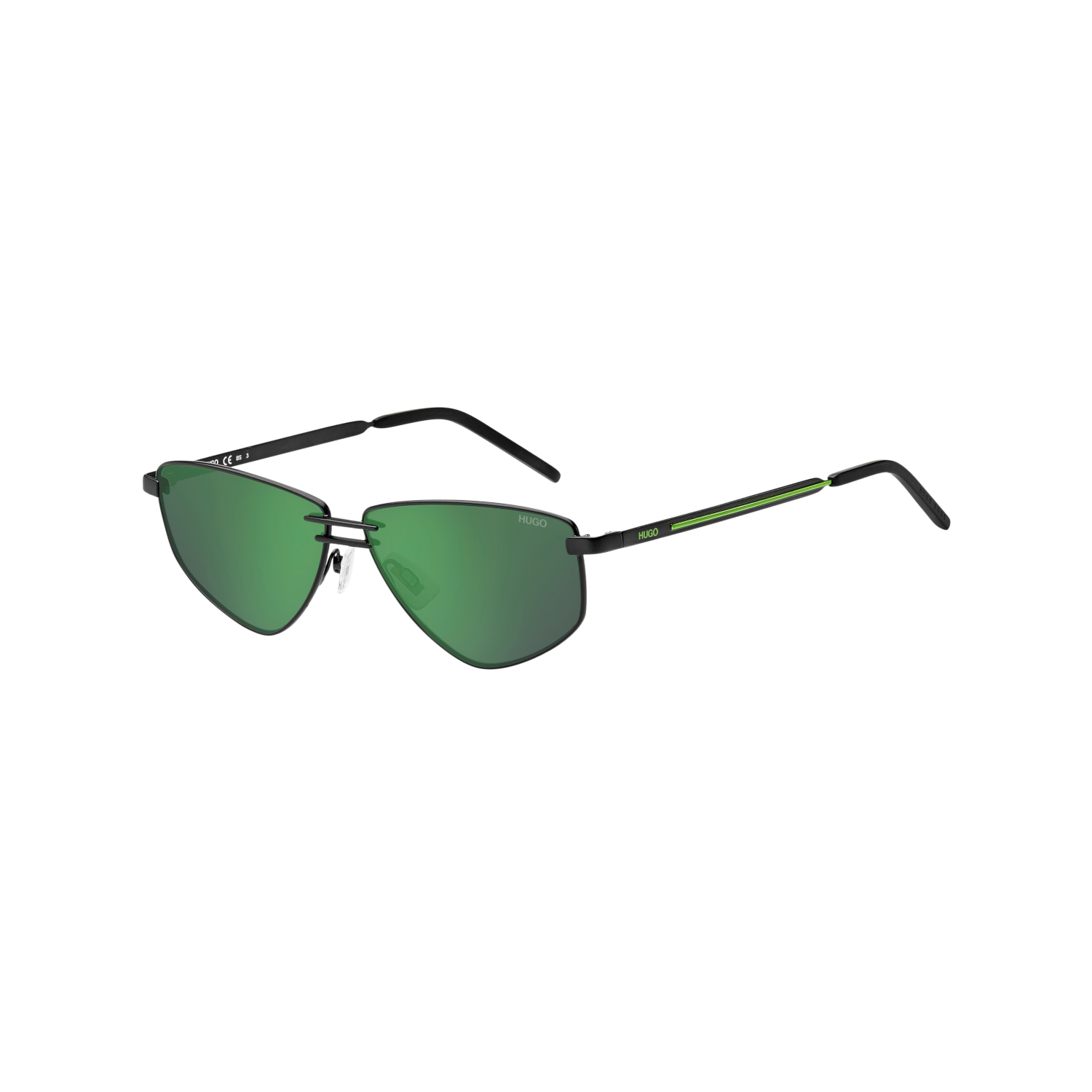 Hugo HG 1167/S Green Black Men's Sunglasses