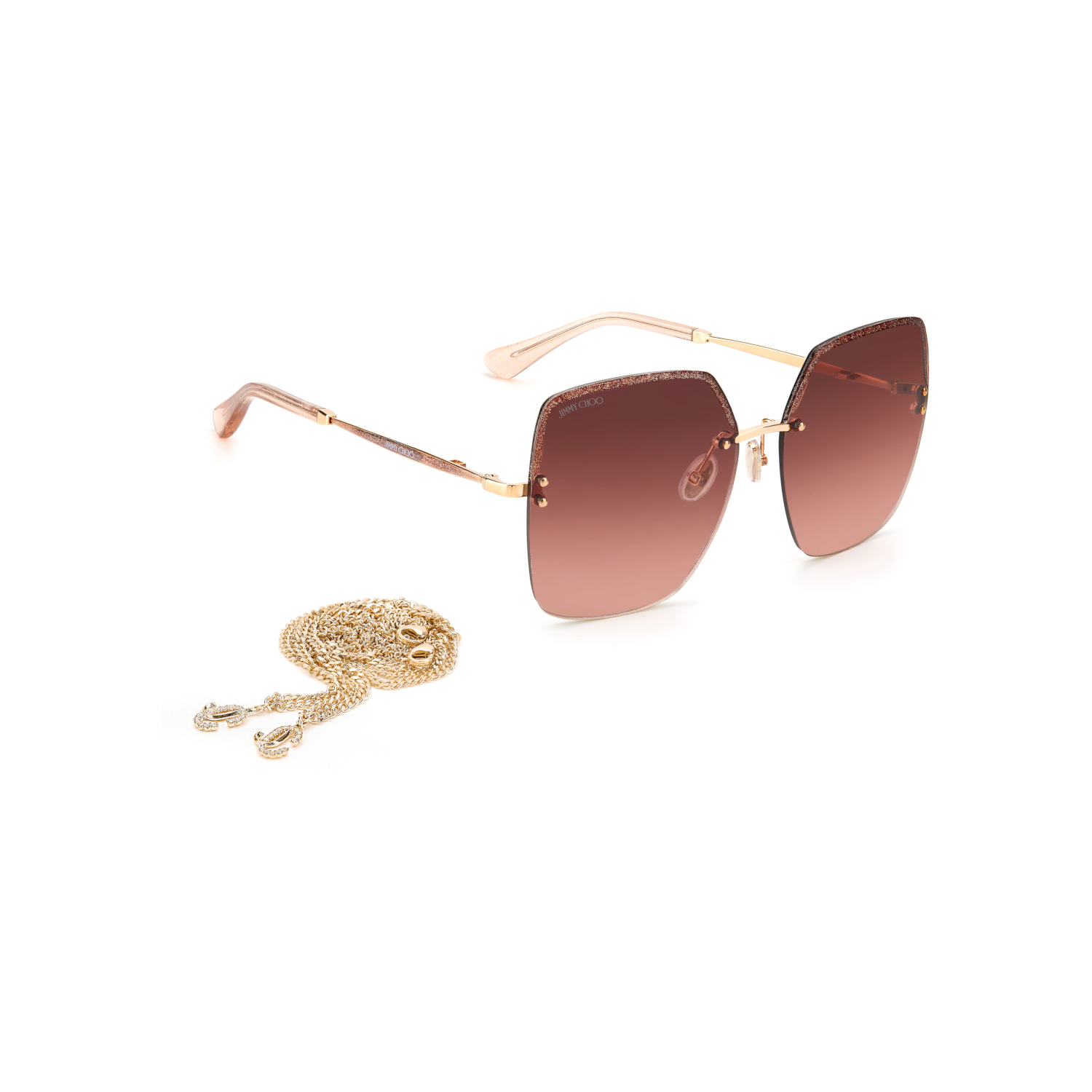 Jimmy Choo TAVI/N/S Red Yellow Women's Sunglasses