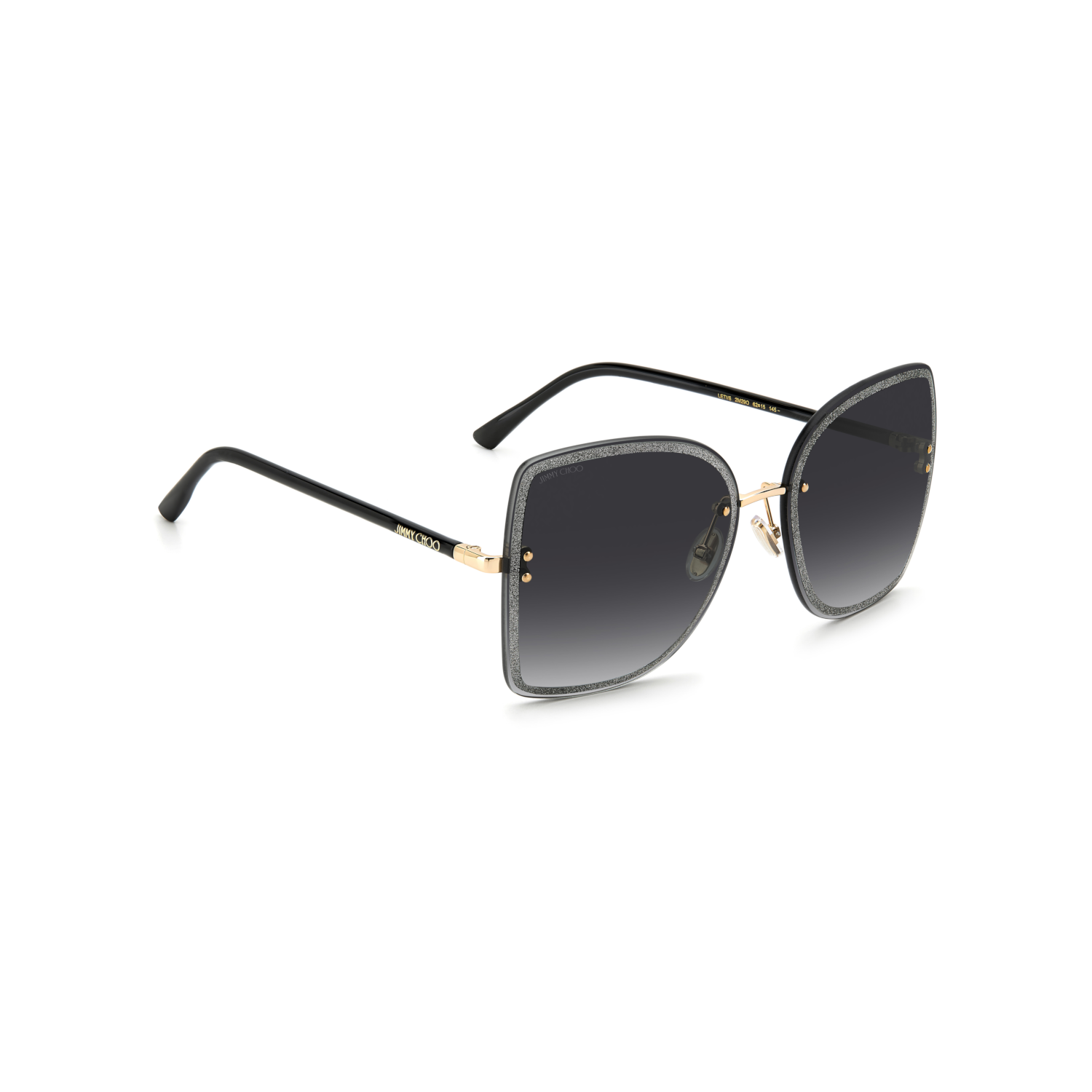 Jimmy Choo LETI/S Grey Black Women's Sunglasses