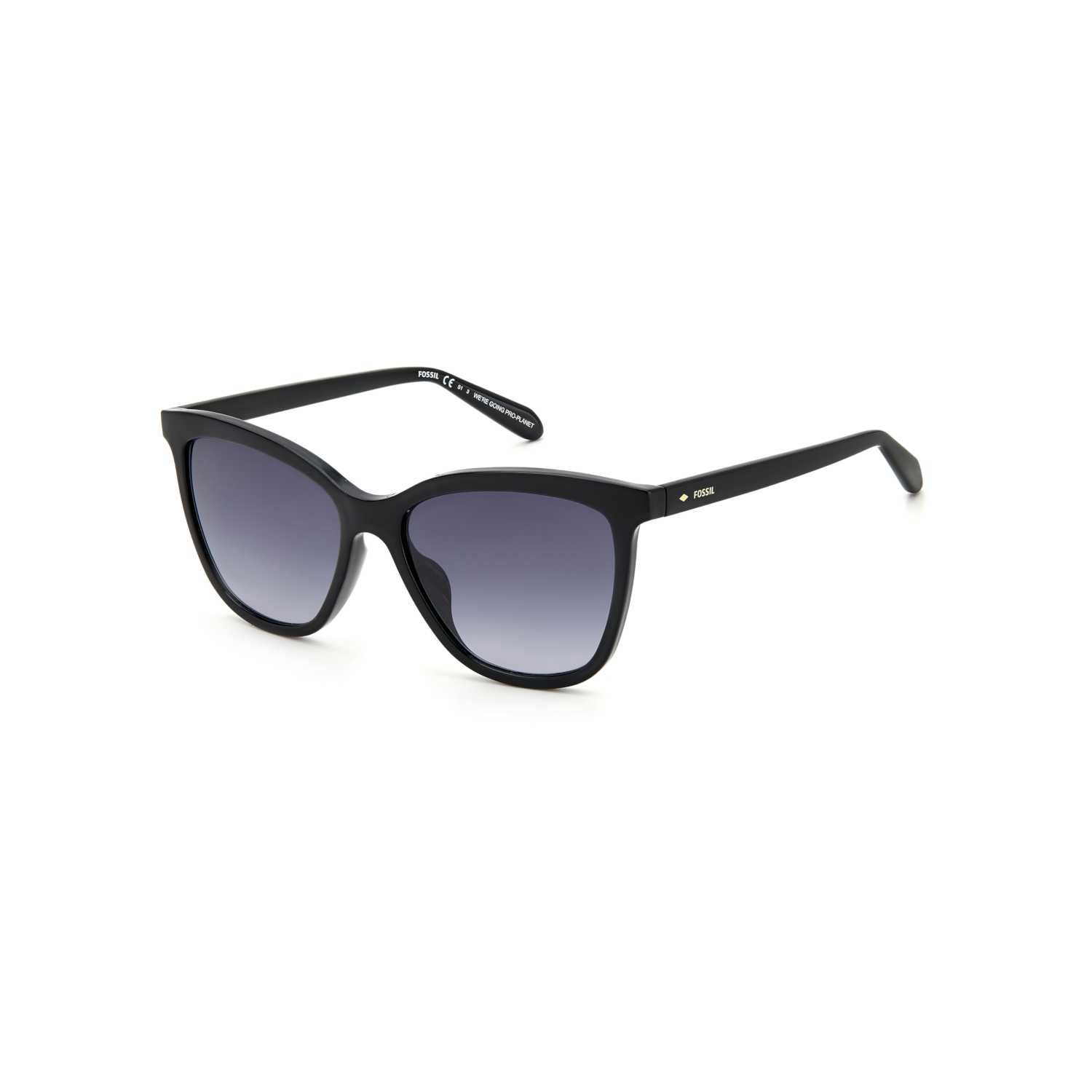 Fossil FOS 2115/G/S Grey Black Women's Sunglasses