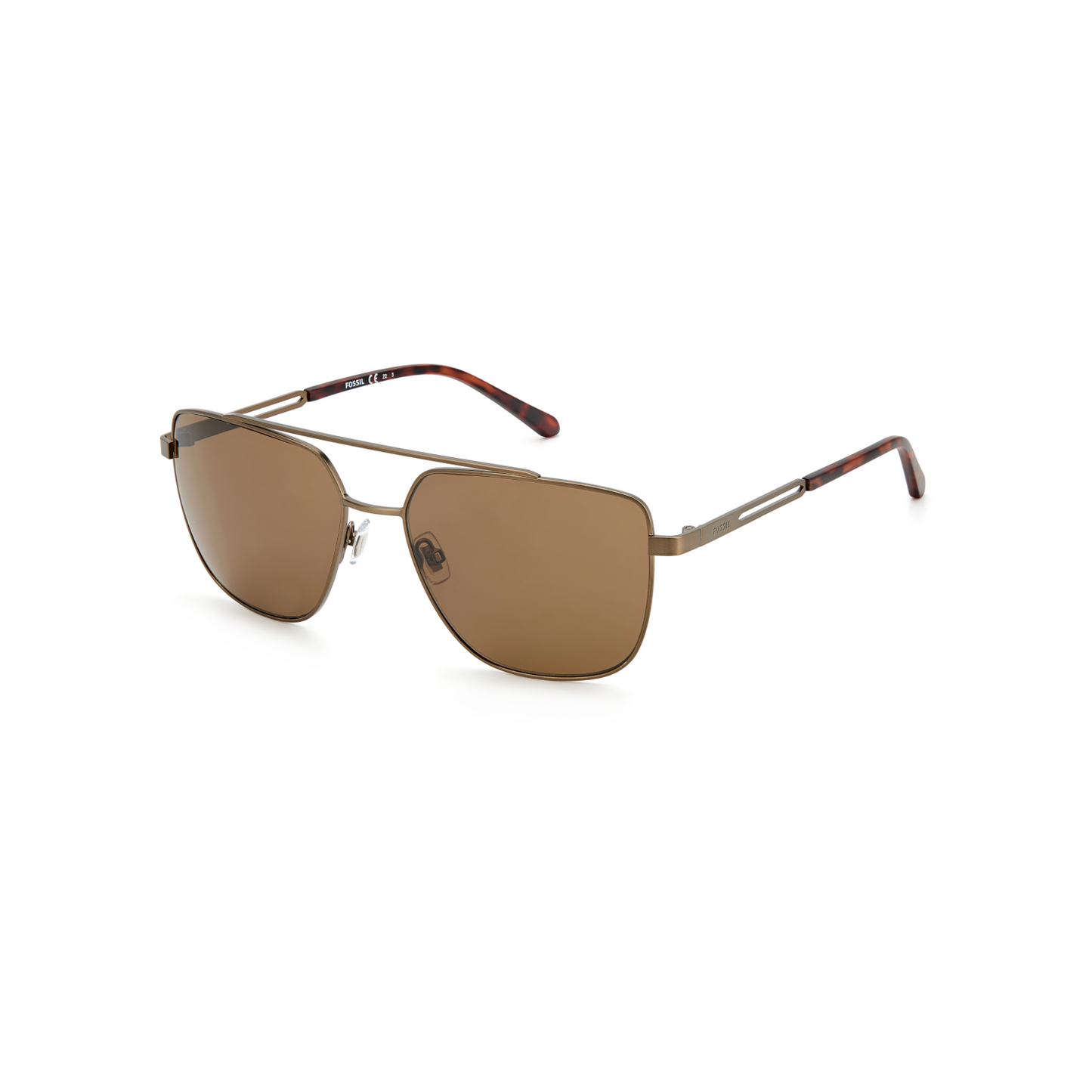 Fossil FOS 3129/G/S Brown Yellow Men's Sunglasses