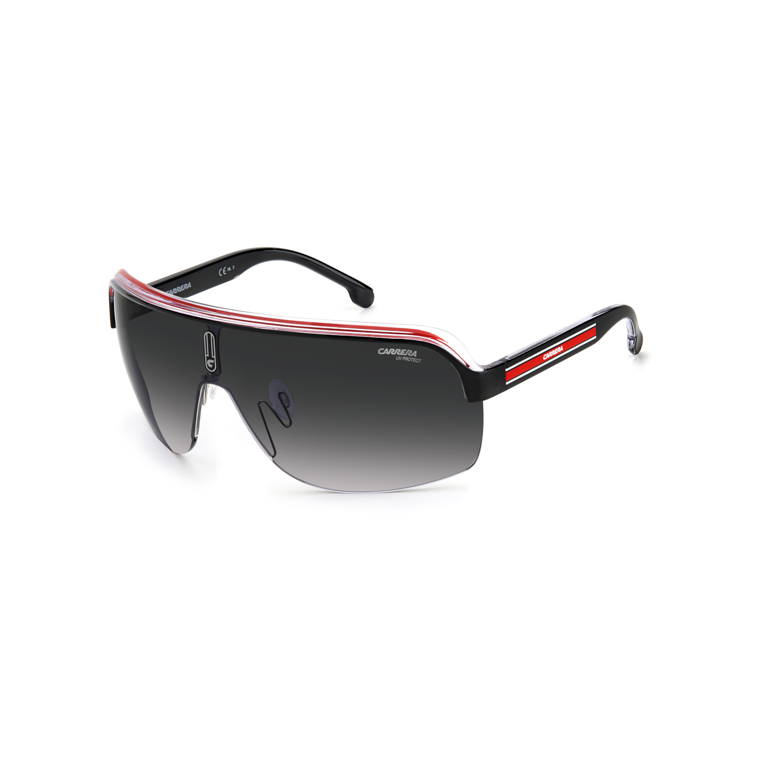 Carrera TOPCAR 1/N Grey Black Men's Sunglasses