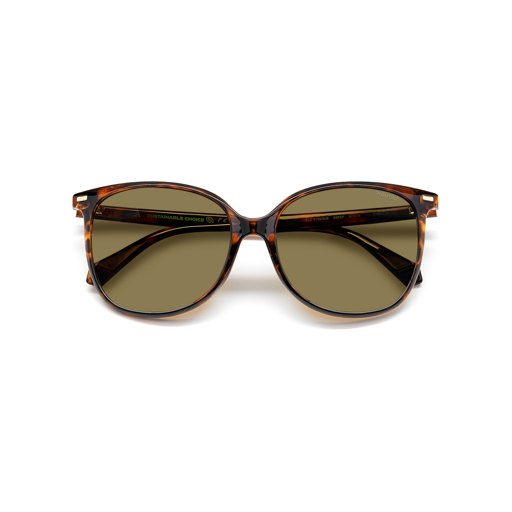 Polaroid PLD 4125/G/S Bronze Havana Women's Polarized Sunglasses