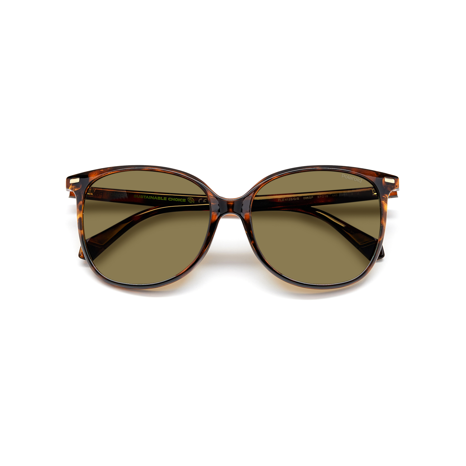 Polaroid PLD 4125/G/S Bronze Havana Women's Polarized Sunglasses