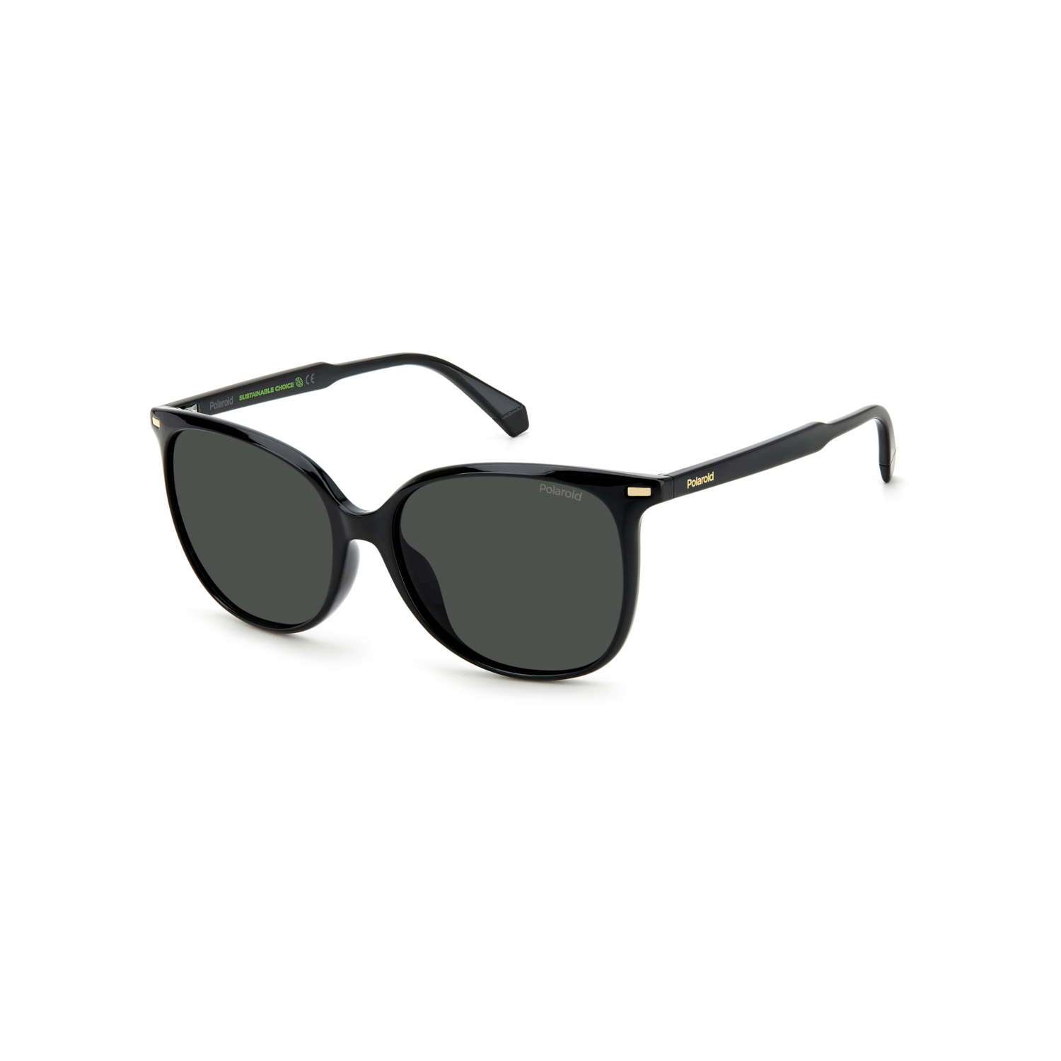 Polaroid PLD 4125/G/S Grey Black Women's Polarized Sunglasses