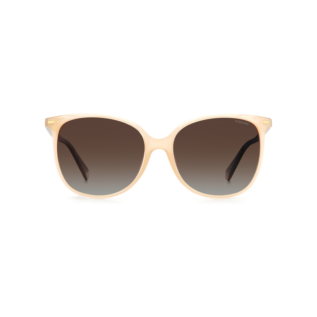 Polaroid PLD 4125/G/S Brown White Women's Polarized Sunglasses