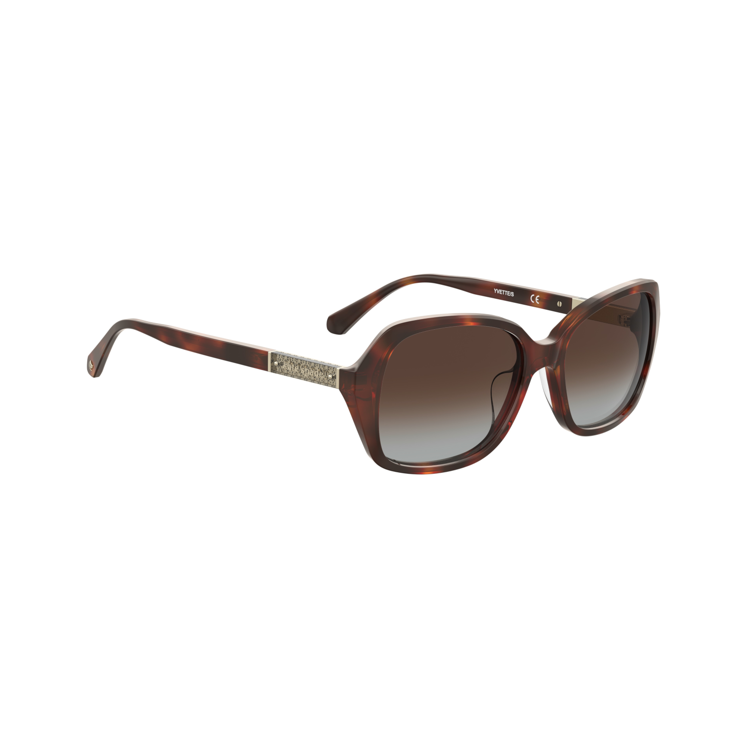 Kate Spade YVETTE/S Brown Havana Women's Sunglasses