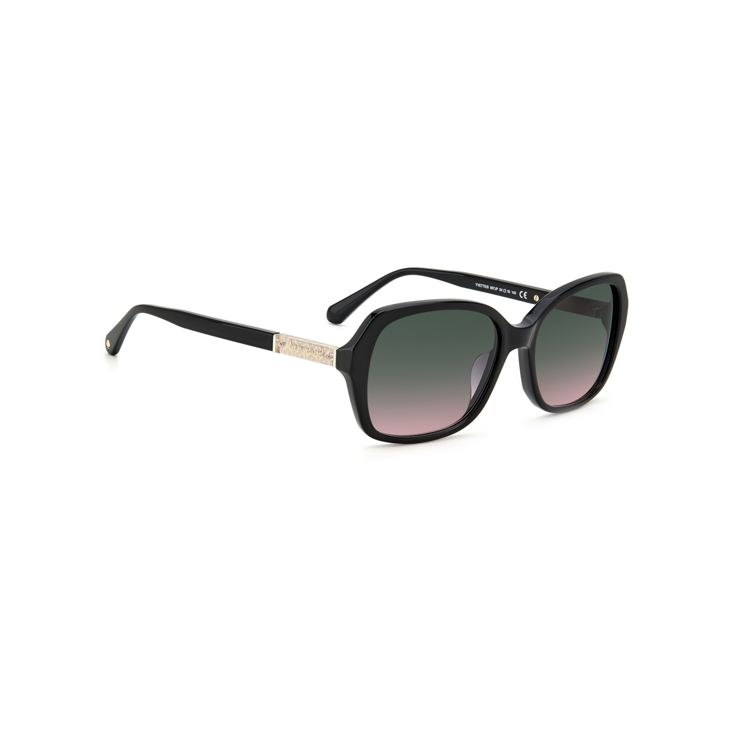 Kate Spade YVETTE/S Green Black Women's Sunglasses
