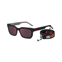 Hugo HG 1219/S Red Black Men's Sunglasses