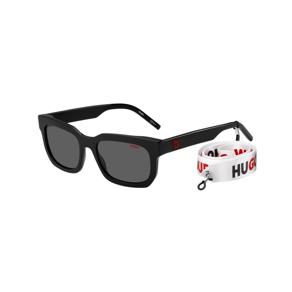 Hugo HG 1219/S Grey Black Men's Sunglasses
