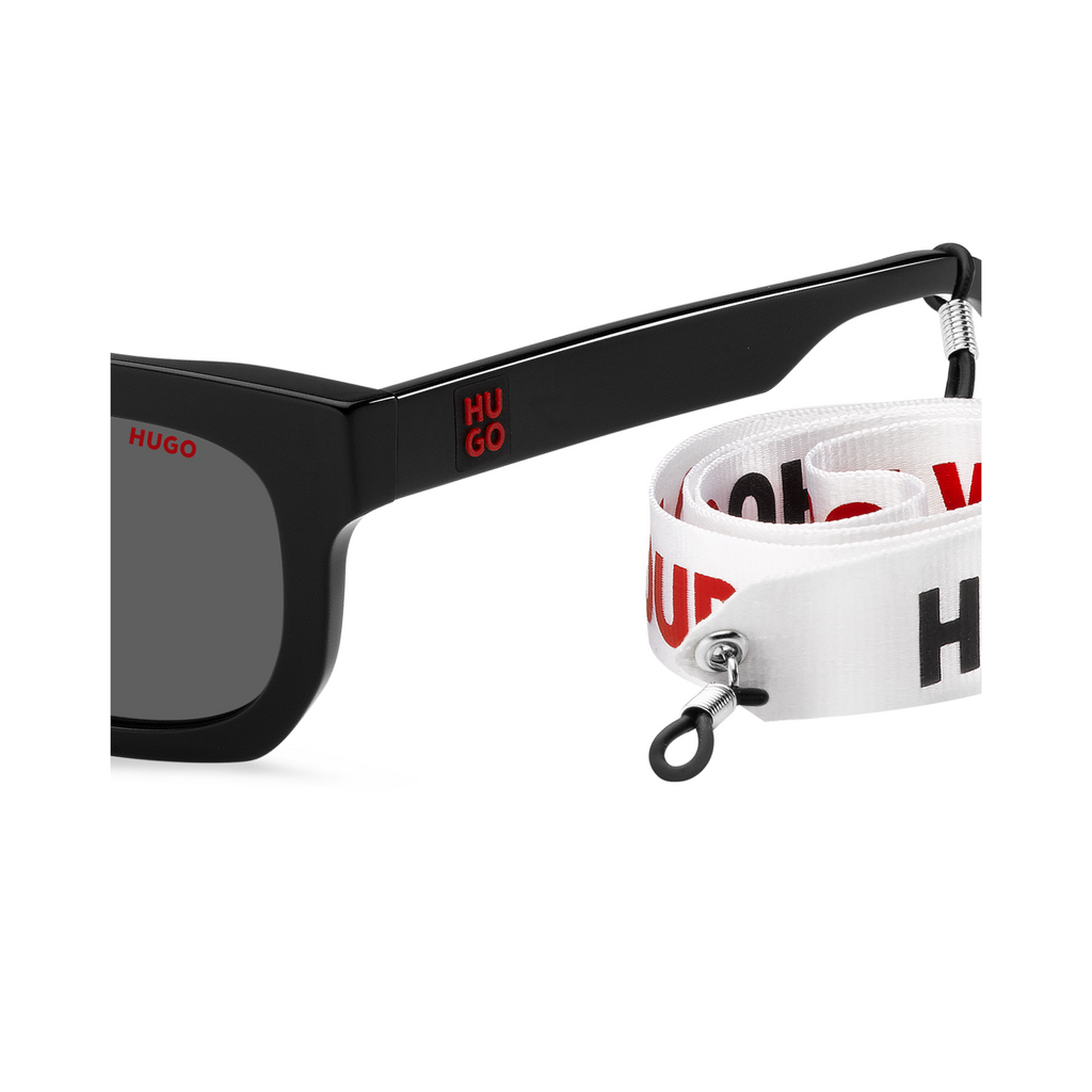Hugo HG 1219/S Grey Black Men's Sunglasses