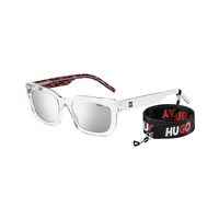 Hugo HG 1219/S Silver Crystal Men's Sunglasses