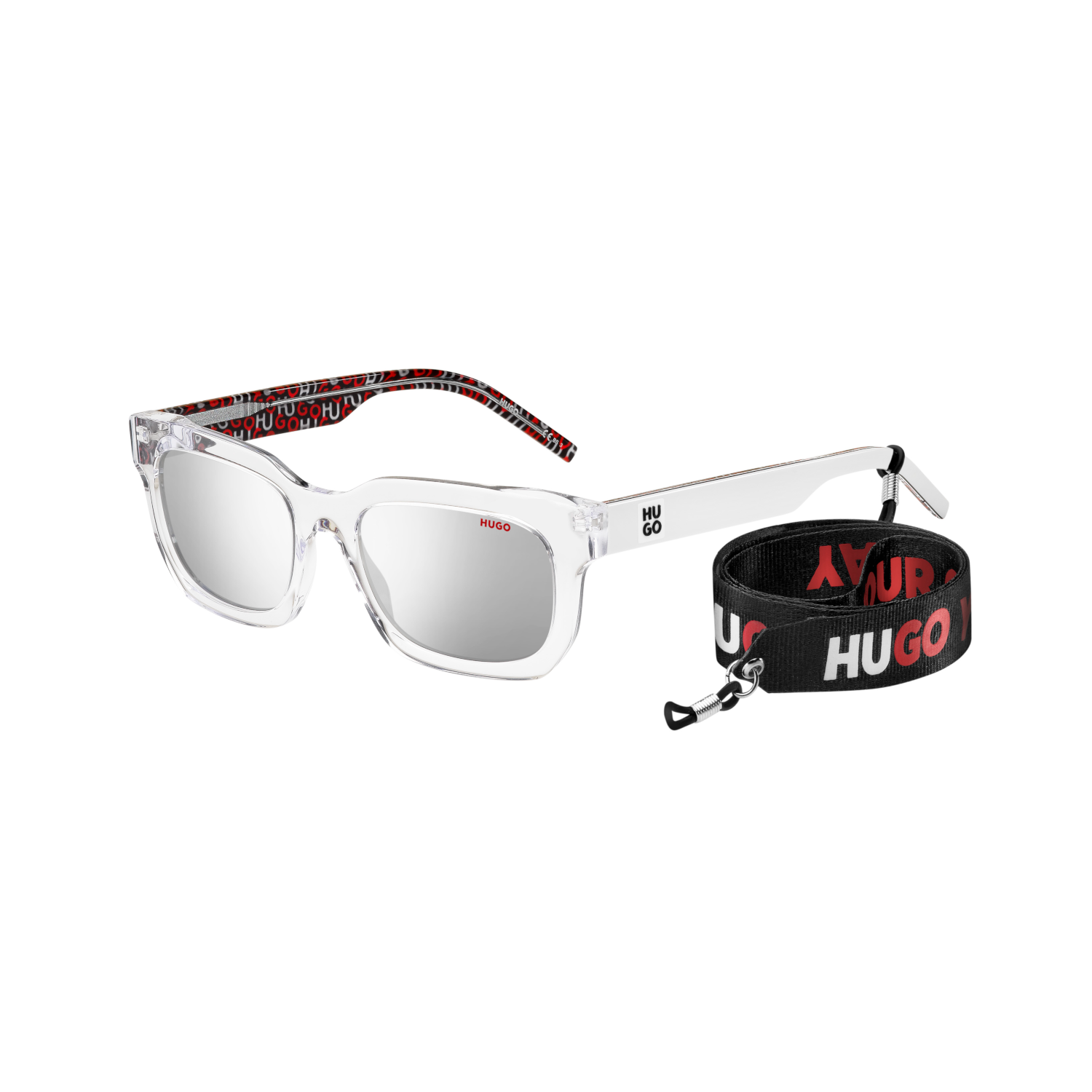 Hugo HG 1219/S Silver Crystal Men's Sunglasses