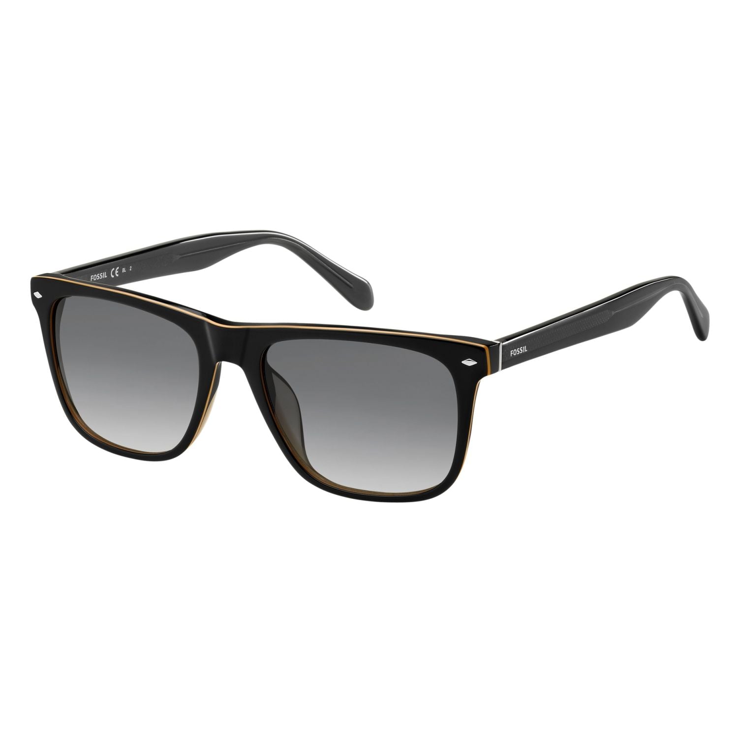 Fossil FOS 2062/S Grey Black Men's Sunglasses