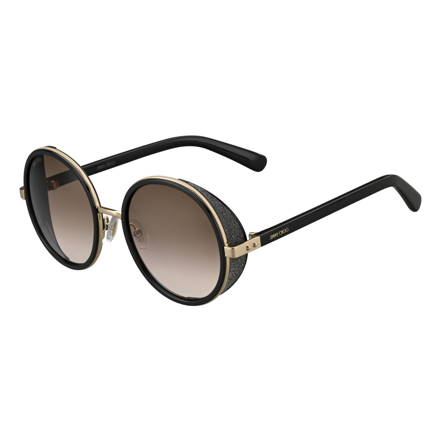 Jimmy Choo ANDIE Brown Gold Women's Sunglasses