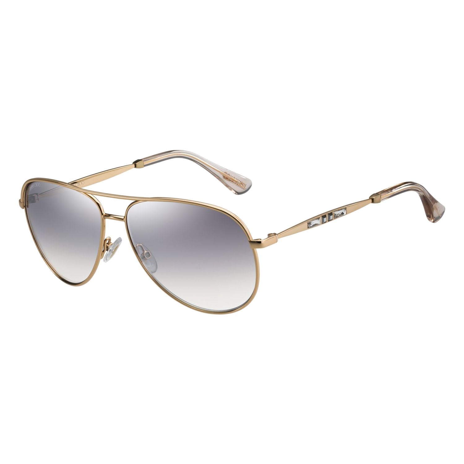 Jimmy Choo JEWLY Silver Gold Women's Sunglasses