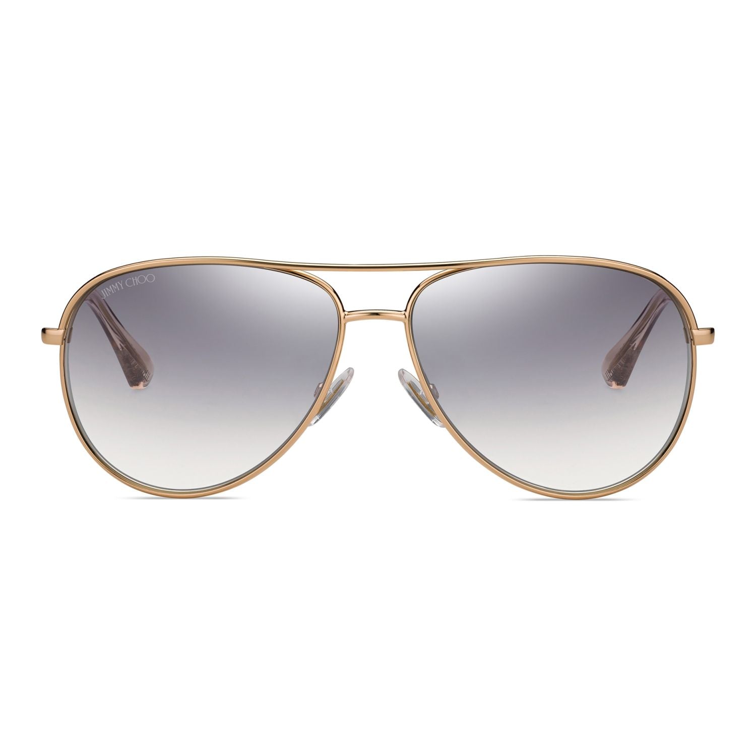 Jimmy Choo JEWLY Silver Gold Women's Sunglasses