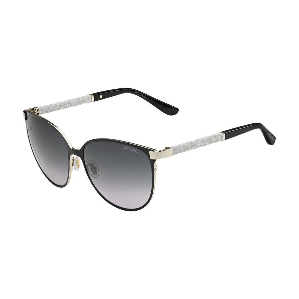 Jimmy Choo POSIE Grey Black Women's Sunglasses