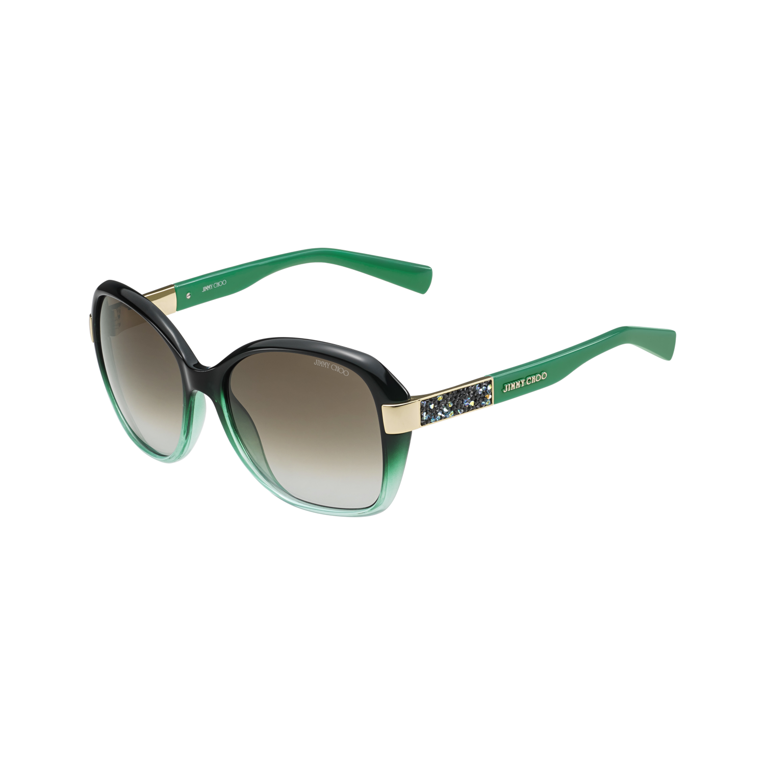 Jimmy Choo ALANA/S Brown Blue Women's Sunglasses