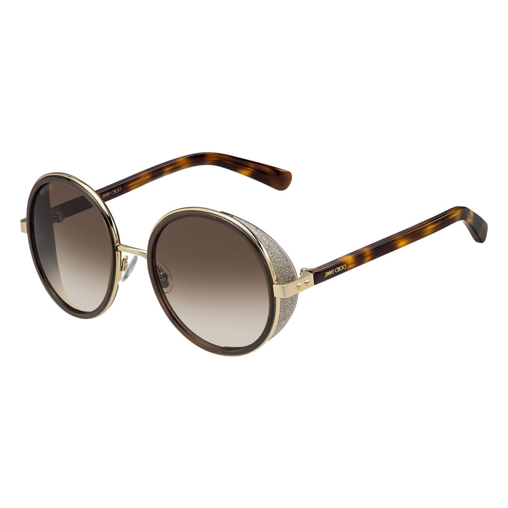 Jimmy Choo ANDIE Brown Gold Women's Sunglasses