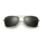 Ray Ban CARAVAN RB3136 Green Gold Unisex Sunglasses