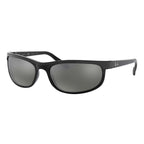 Ray Ban PREDATOR 2 RB2027 Grey Black Unisex Polarized Sunglasses