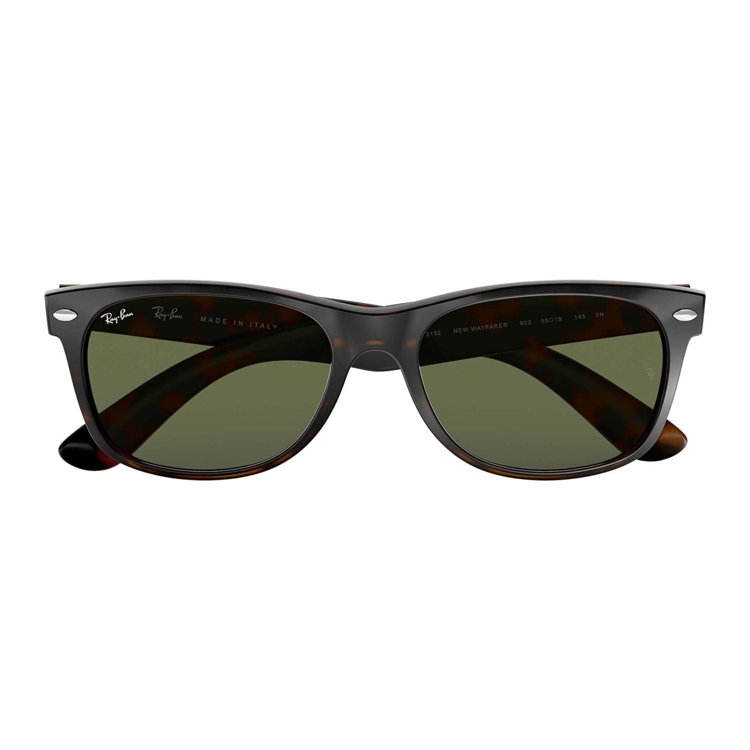 Ray Ban NEW WAYFARER RB2132 Green Havana Unisex Sunglasses
