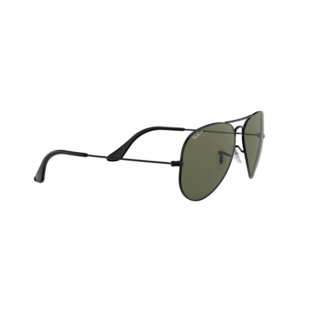Ray Ban AVIATOR LARGE METAL RB3025 Black Unisex Polarized Sunglasses