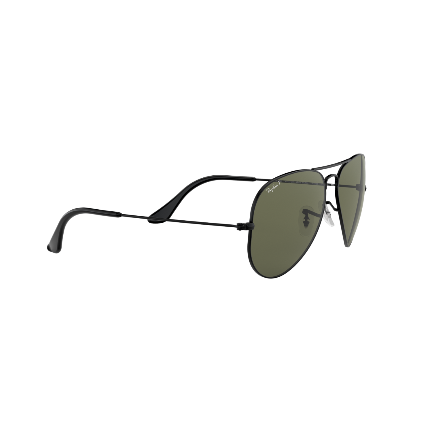 Ray Ban AVIATOR LARGE METAL RB3025 Black Unisex Polarized Sunglasses