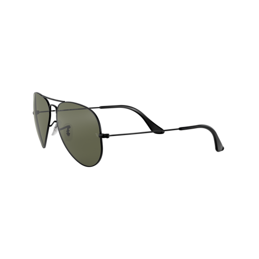 Ray Ban AVIATOR LARGE METAL RB3025 Black Unisex Polarized Sunglasses