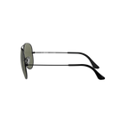 Ray Ban AVIATOR LARGE METAL RB3025 Black Unisex Polarized Sunglasses