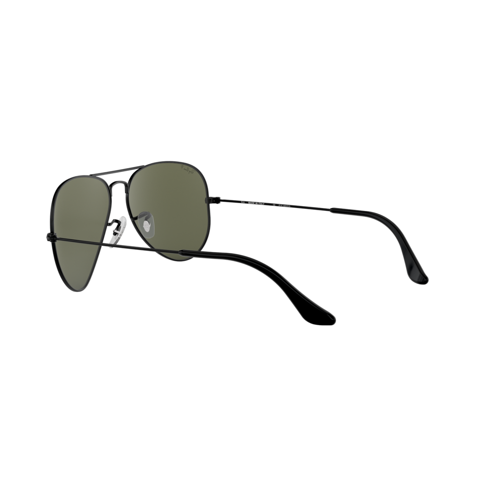 Ray Ban AVIATOR LARGE METAL RB3025 Black Unisex Polarized Sunglasses
