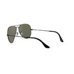 Ray Ban AVIATOR LARGE METAL RB3025 Black Unisex Polarized Sunglasses
