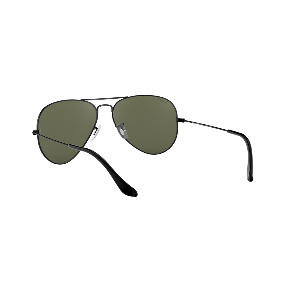 Ray Ban AVIATOR LARGE METAL RB3025 Black Unisex Polarized Sunglasses
