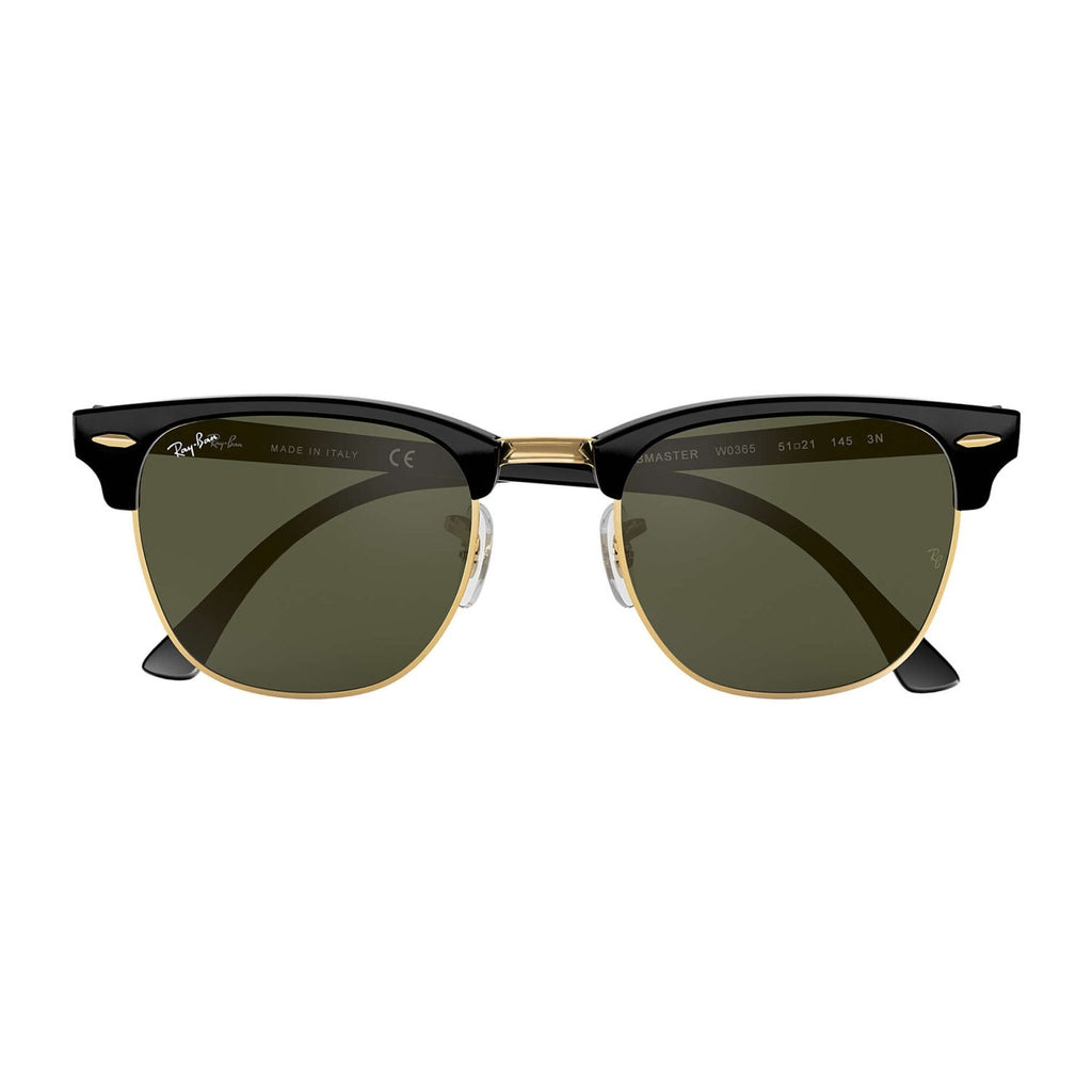 Ray Ban CLUBMASTER RB3016 Green Black Unisex Sunglasses