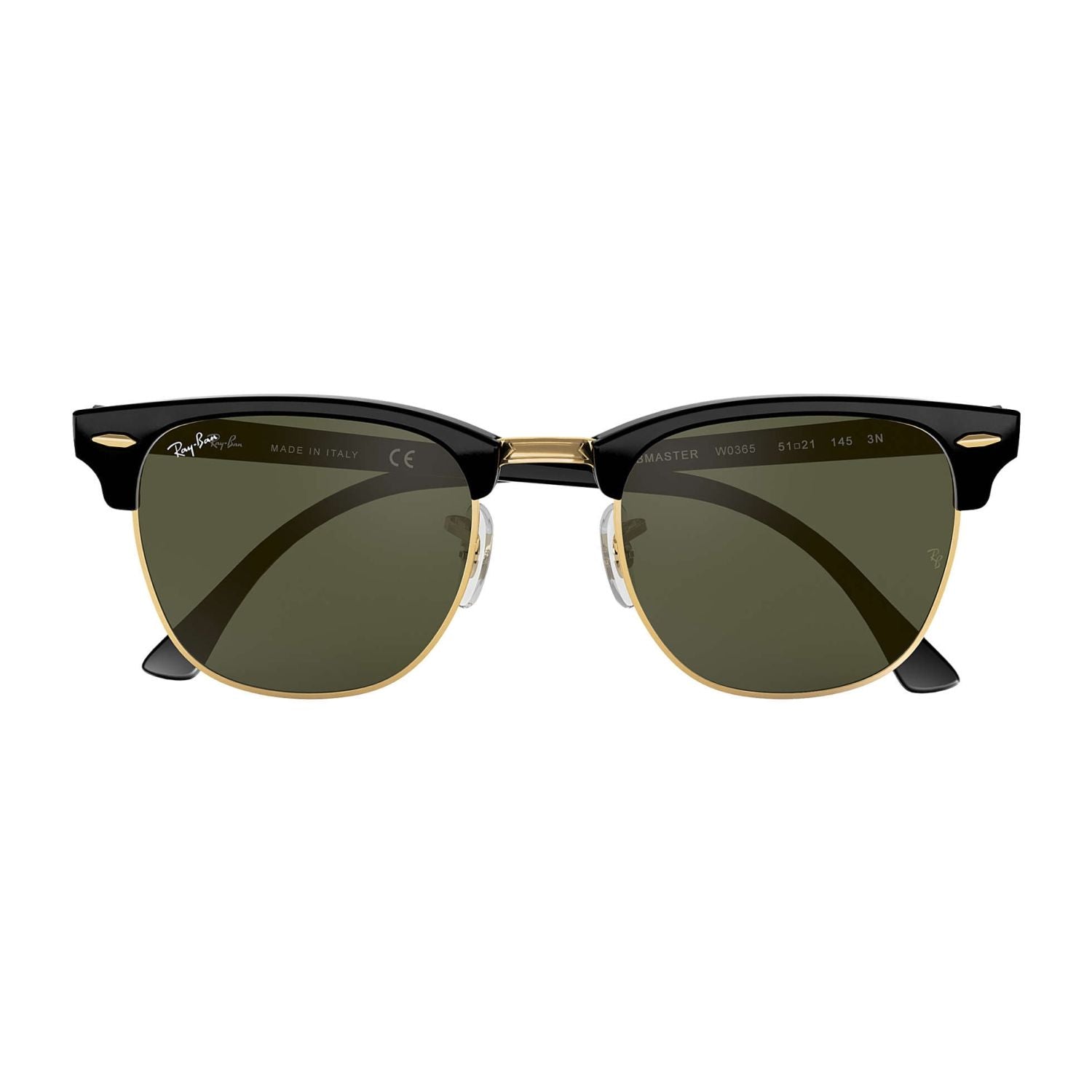 Ray Ban CLUBMASTER RB3016 Green Black Unisex Sunglasses
