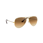 Ray Ban AVIATOR LARGE METAL RB3025 Gold Unisex Sunglasses