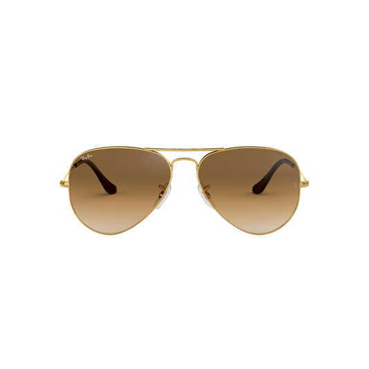 Ray Ban AVIATOR LARGE METAL RB3025 Gold Unisex Sunglasses