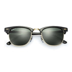 Ray Ban CLUBMASTER RB3016 Green Black Unisex Polarized Sunglasses
