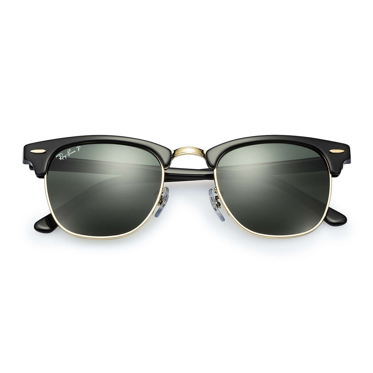 Ray Ban CLUBMASTER RB3016 Green Black Unisex Polarized Sunglasses