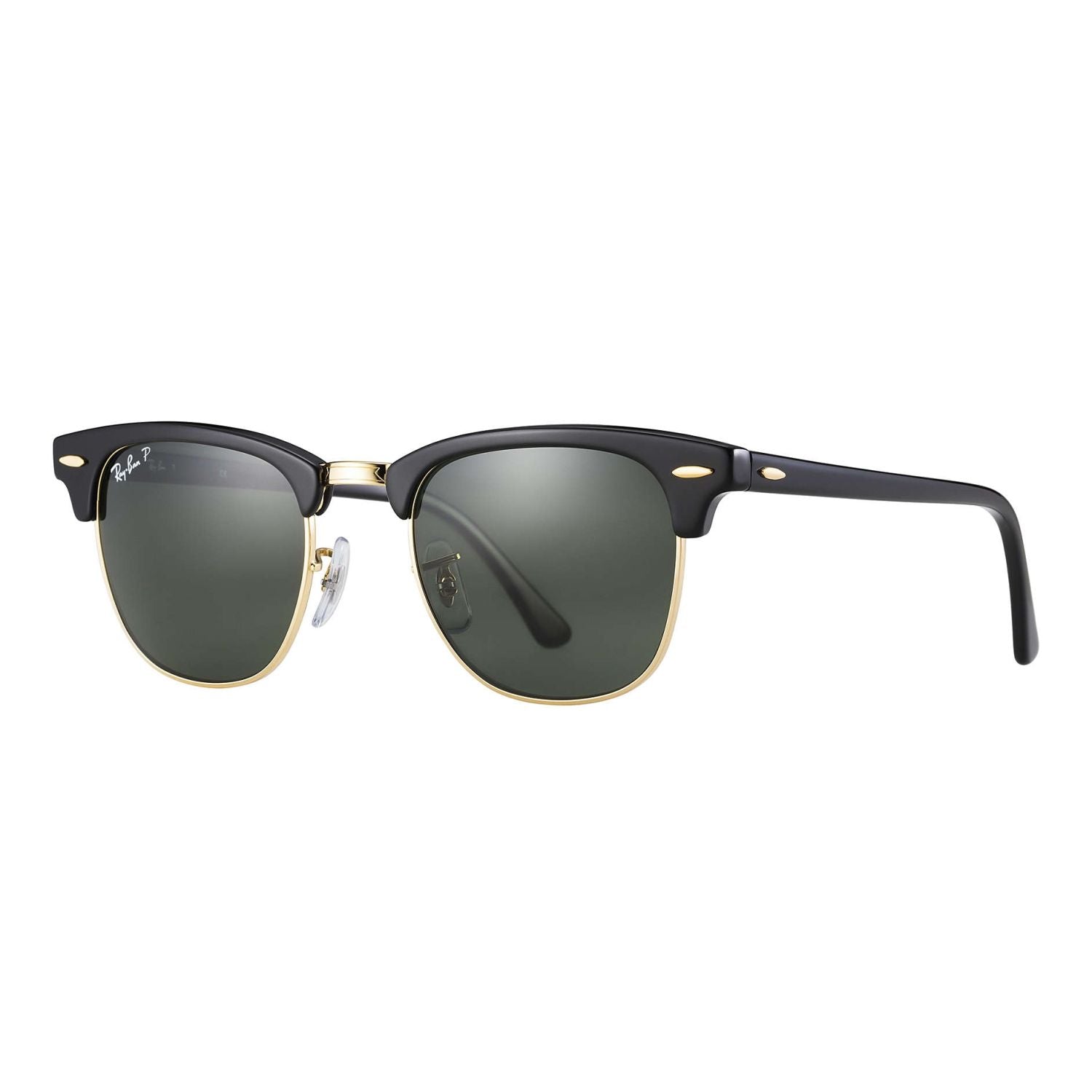 Ray Ban CLUBMASTER RB3016 Green Black Unisex Polarized Sunglasses