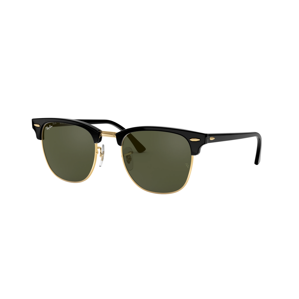 Ray Ban CLUBMASTER RB3016 Black Unisex Sunglasses