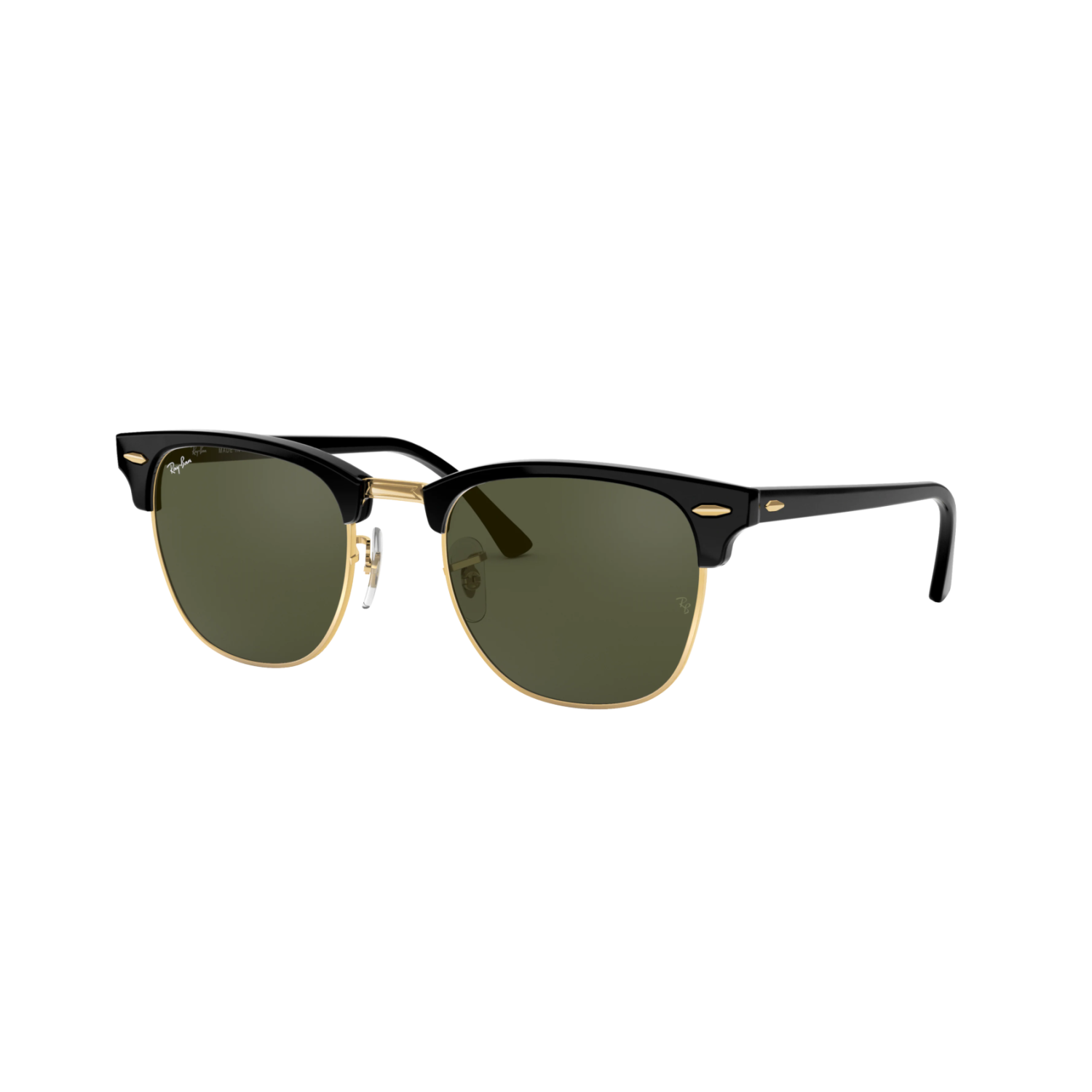 Ray Ban CLUBMASTER RB3016 Black Unisex Sunglasses