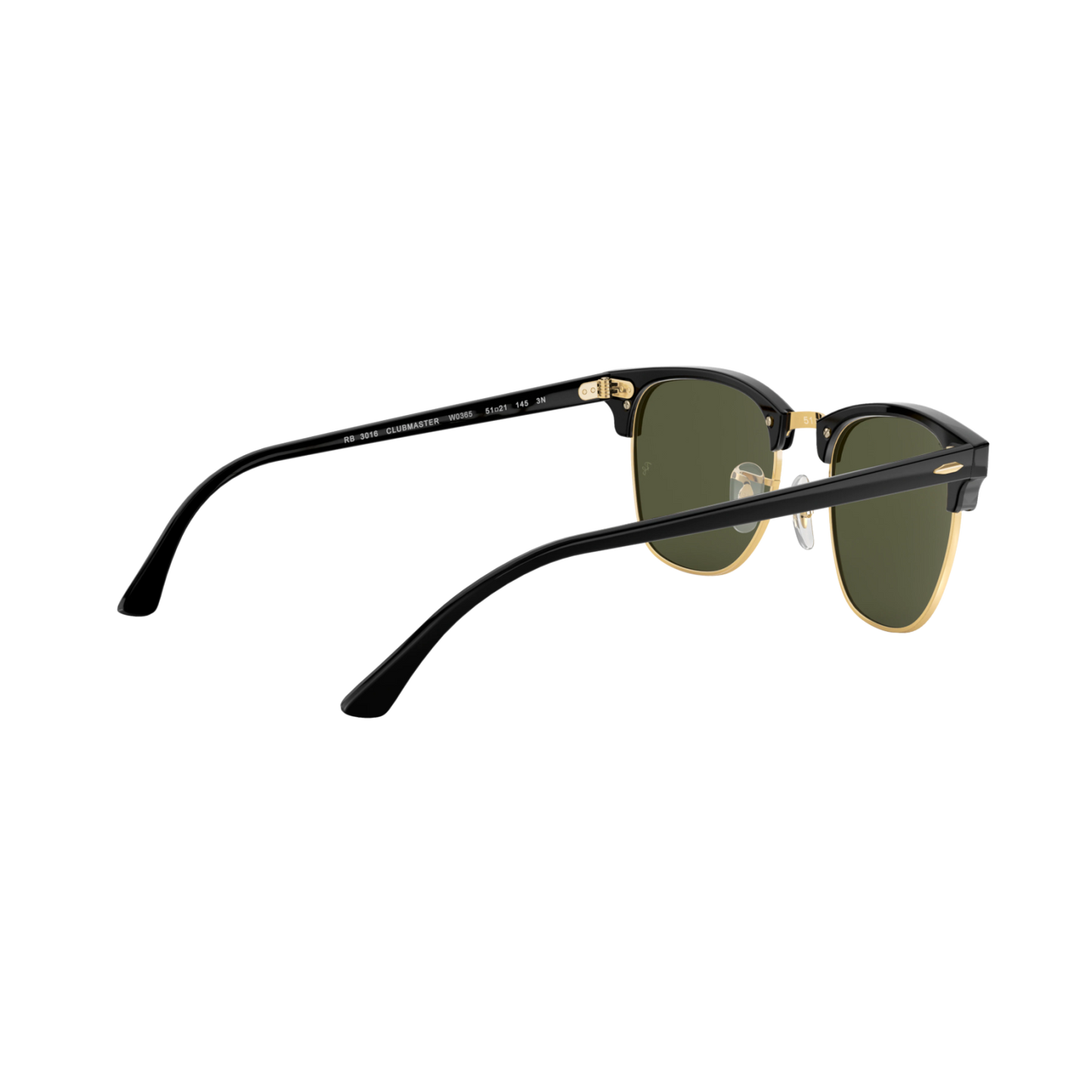 Ray Ban CLUBMASTER RB3016 Black Unisex Sunglasses